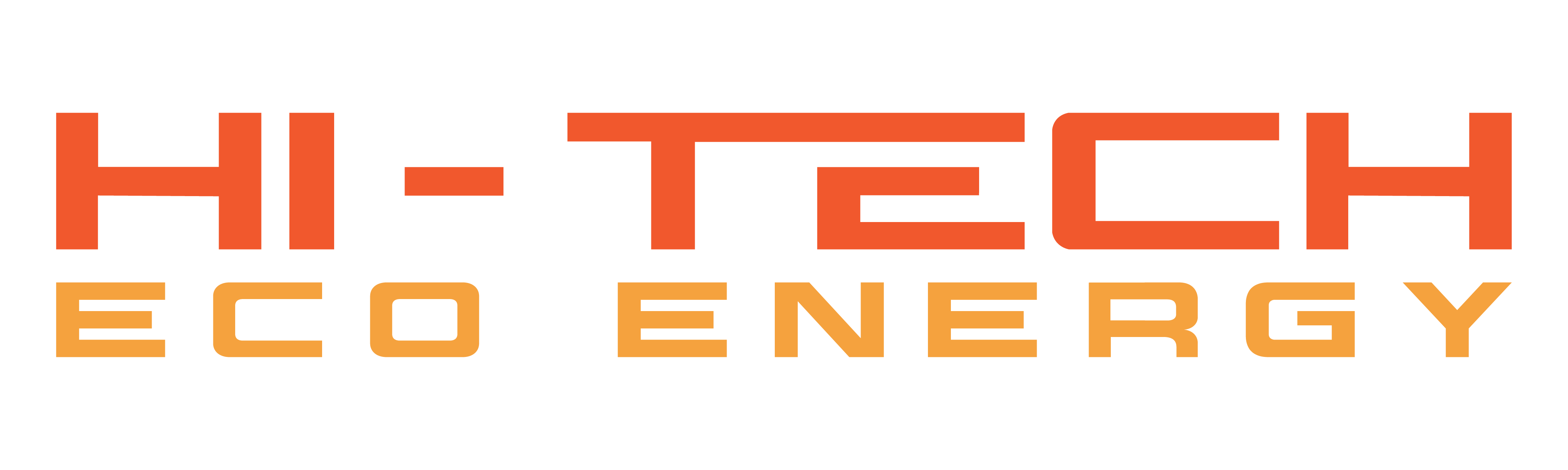 Hi-Tech Eco Energy Official Logo - Orange Theme