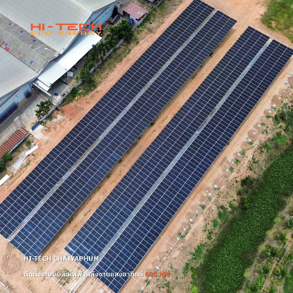 ตัวอย่างการติดตั้งหลังคาจอดรถโซลาเซลล์2 - Hi-tech Eco Energy